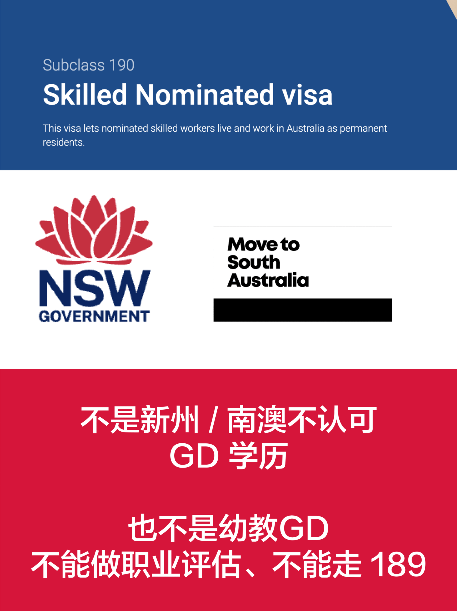 为什么 GD 拿不到 ECT 工作 = 基本没法走州担保？